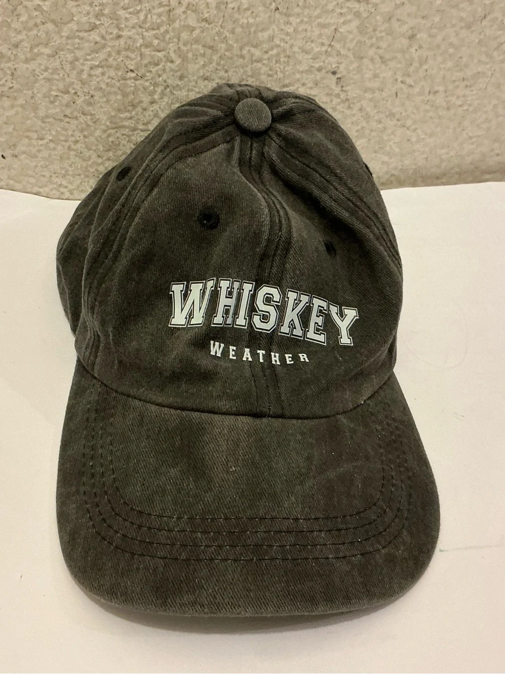 Whiskey weather gray Baseball Cap